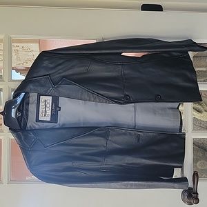 Leather blazer